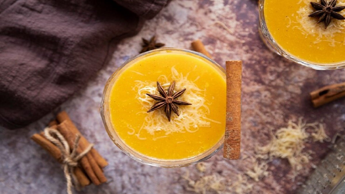 Natillas de canela y naranja