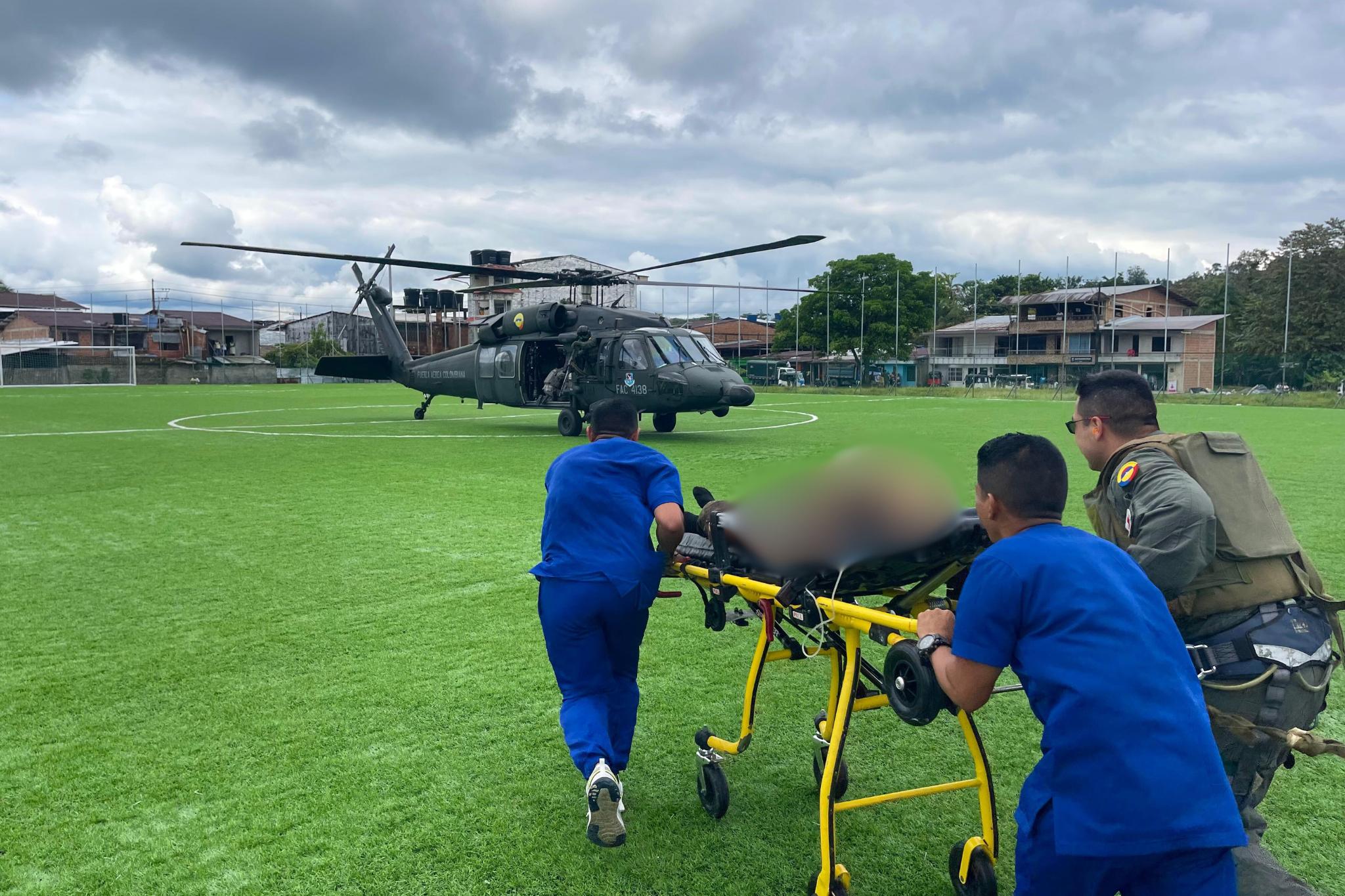 Fuerza Aérea traslado a heridos en ataque en chocó