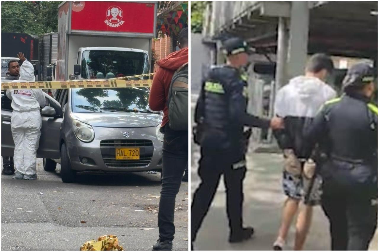 La policía realizó el seguimiento del presunto criminal a través de cámaras de vigilancia