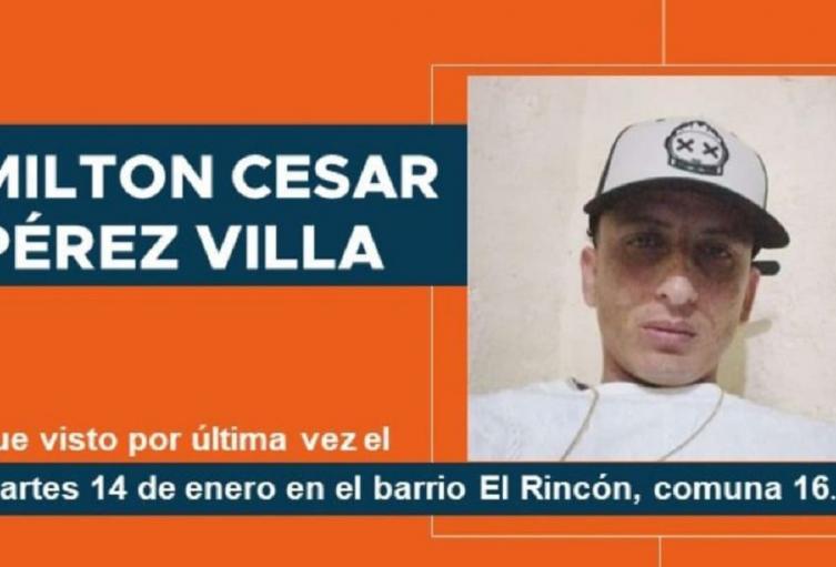 Cartel de búsqueda de alias "Milton" cabecilla de los Joaquinillos de Belén