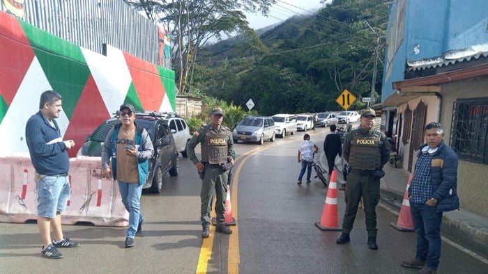 Cierre de vía Quibdó Medellín