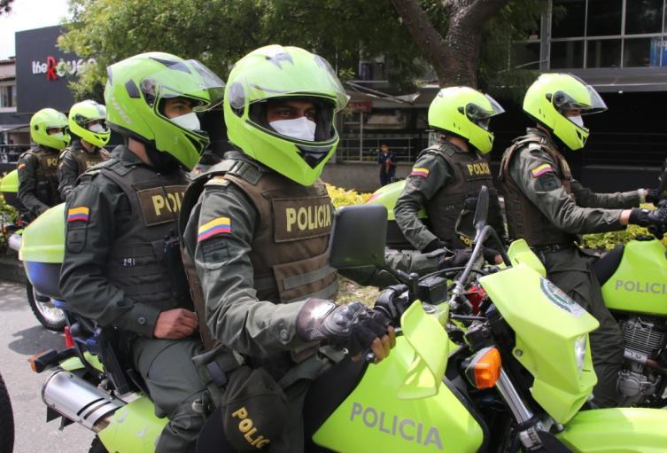 Imagen de policías de Medellín