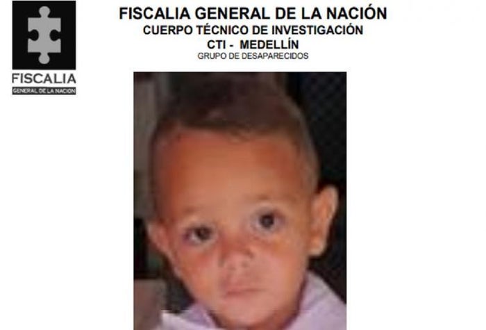 Niño que fue secuestrado por su propio padre