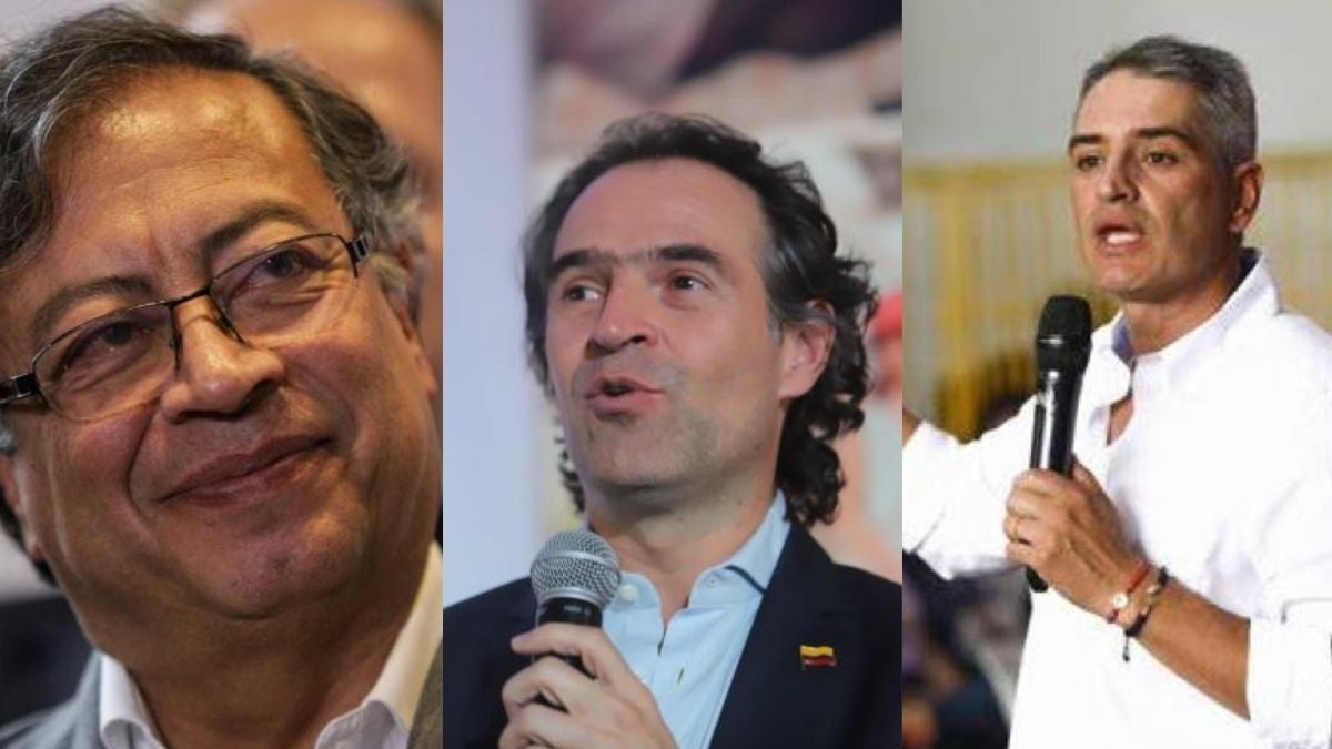 Gustavo Petro, Andrés Julián Rendón y Federico Gutiérrez