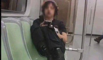 Usuario del Metro de Medellín