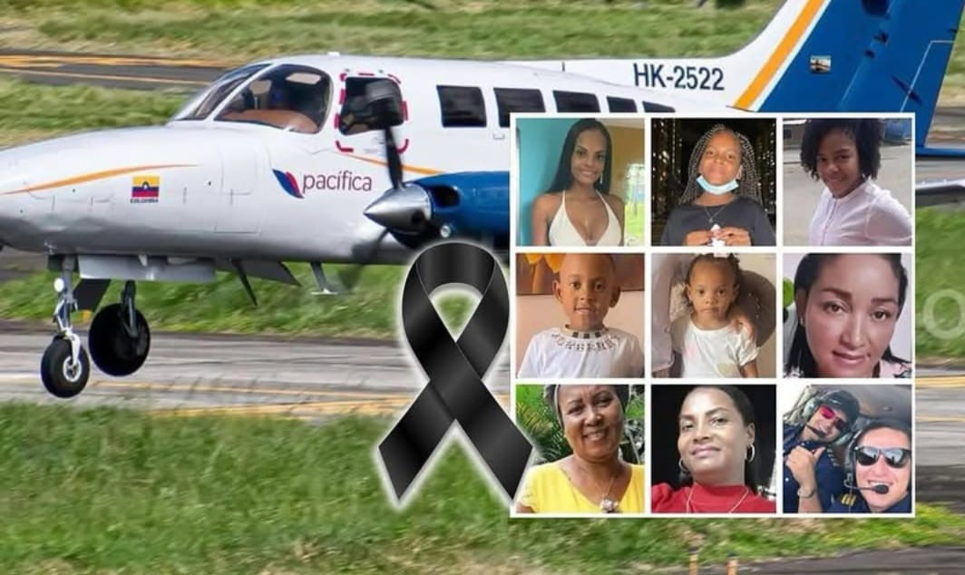 Accidente aéreo en Urrao: Decretarán días de luto en Chocó por las ocho víctimas fatales oriundas de este departamento
