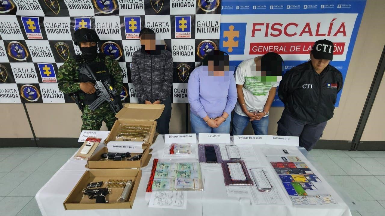 Capturan estafadores en Medellín