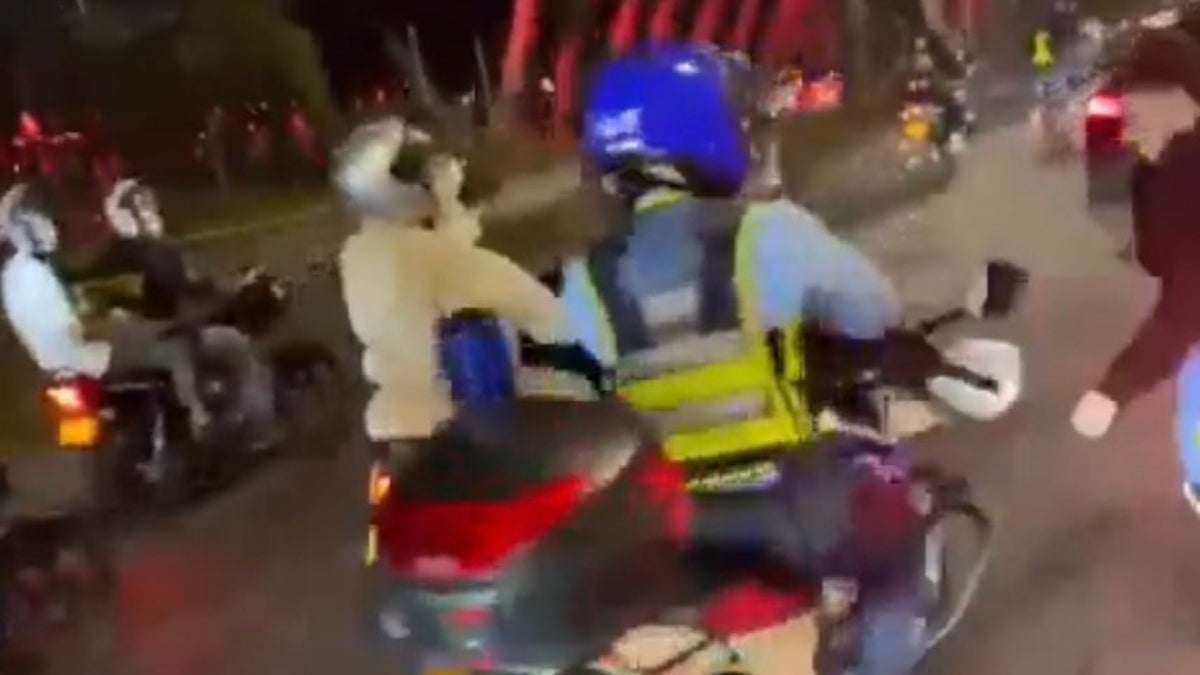 Agente de tránsito agredido en Medellín