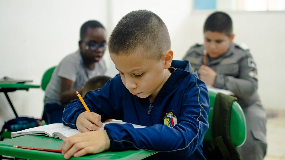 Estudiantes de colegios en Antioquia