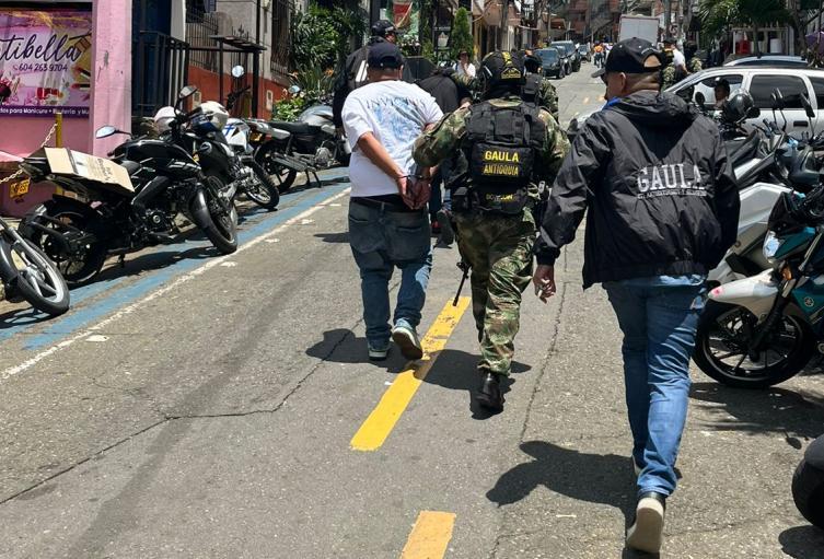 Captura por extorsión en Medellín