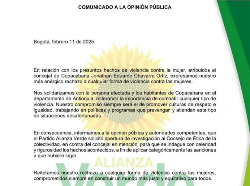 Acusan a concejal de Copacabana de violencia doméstica: un puñetazo a su pareja habría causado un aborto