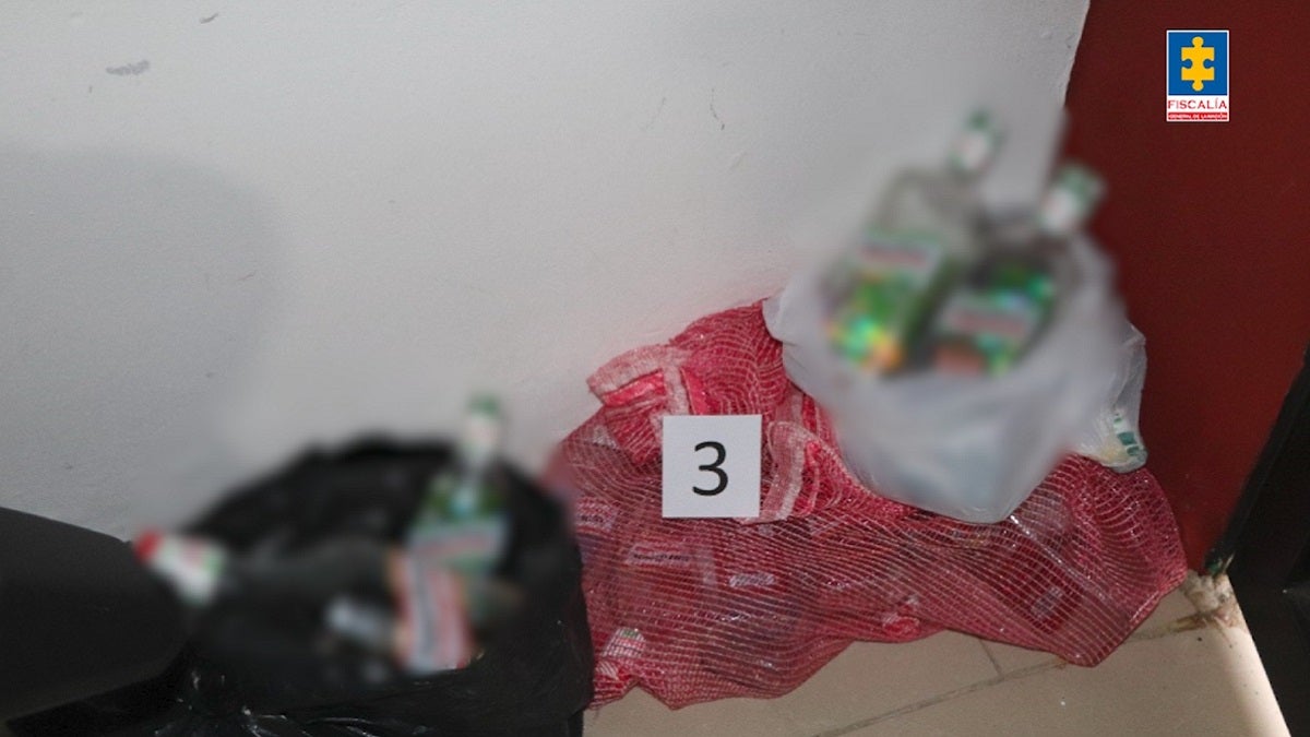 Elementos incautados a grupo delincuencial en Medellín