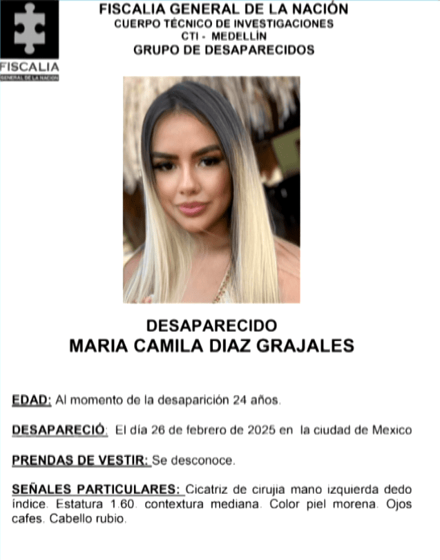 Joven desaparecida en México