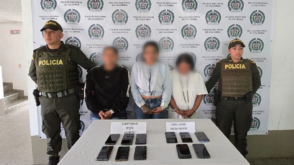 Mujeres capturadas por hurto en Antioquia