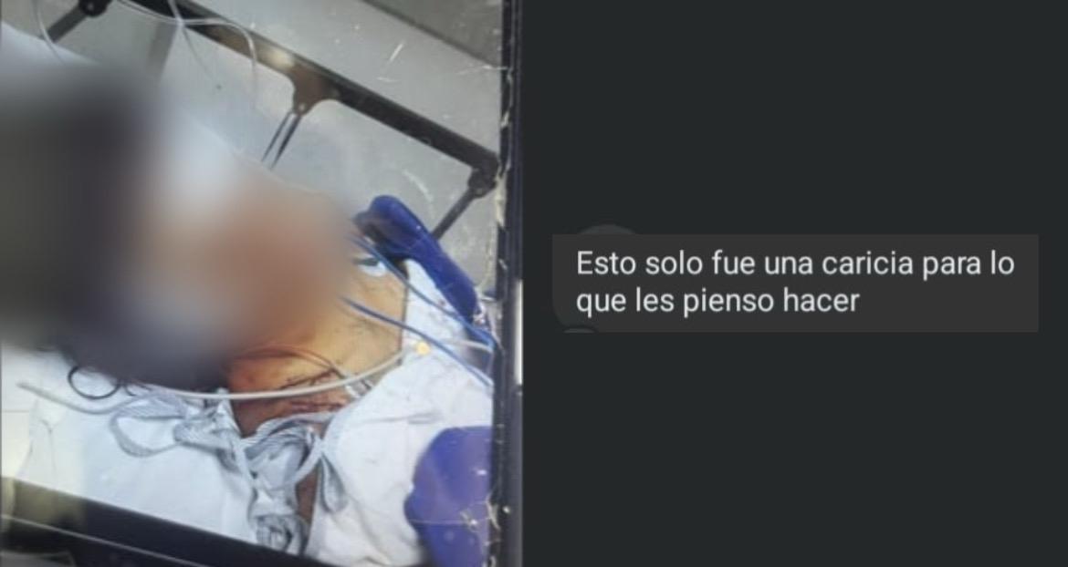 Estos eran los mensajes amenazantes que recibió la víctima de 26 puñaladas cuando luchaba por su vida en una UCI de Medellín