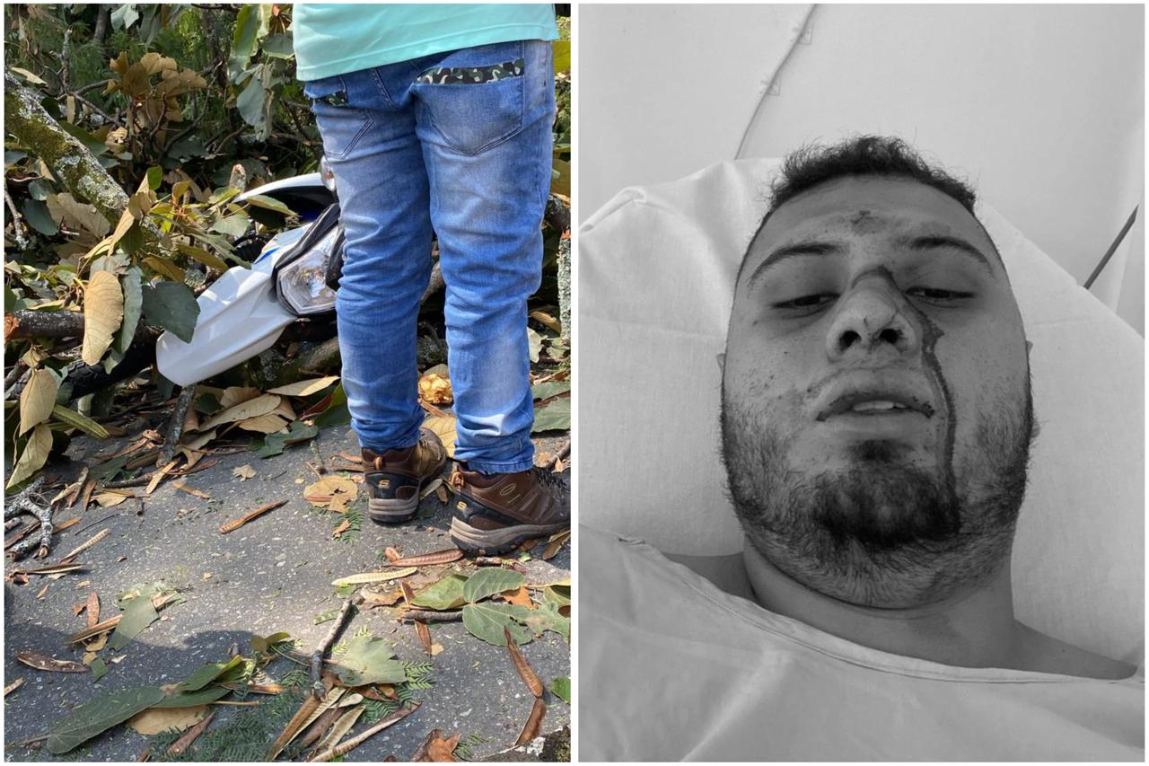 Nadie le responde: Víctima de caída de árbol en Medellín dice que su caso se lo han chutado entre la EPS y el SOAT