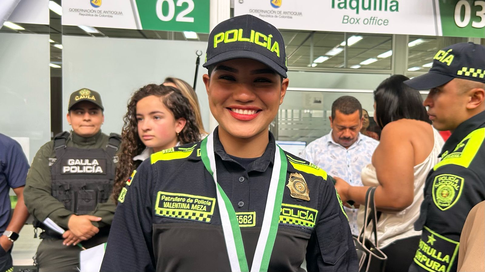 Palabras de Valentina Meza, patrullera de la Policía Nacional