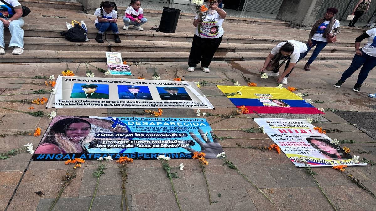 Acto simbólico desaparecidos en México