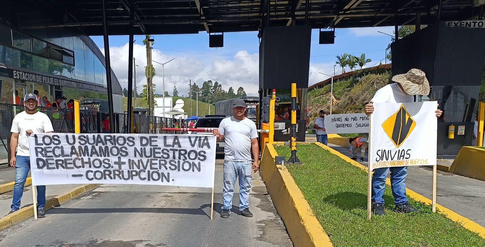 Protesta de conductores en Antioquia
