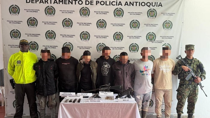 Siete presuntos integrantes del Clan del Golfo fueron capturados en Urrao, Antioquia