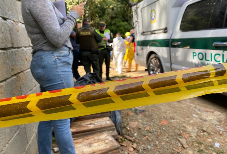 Referencia de homicidio en zona rural