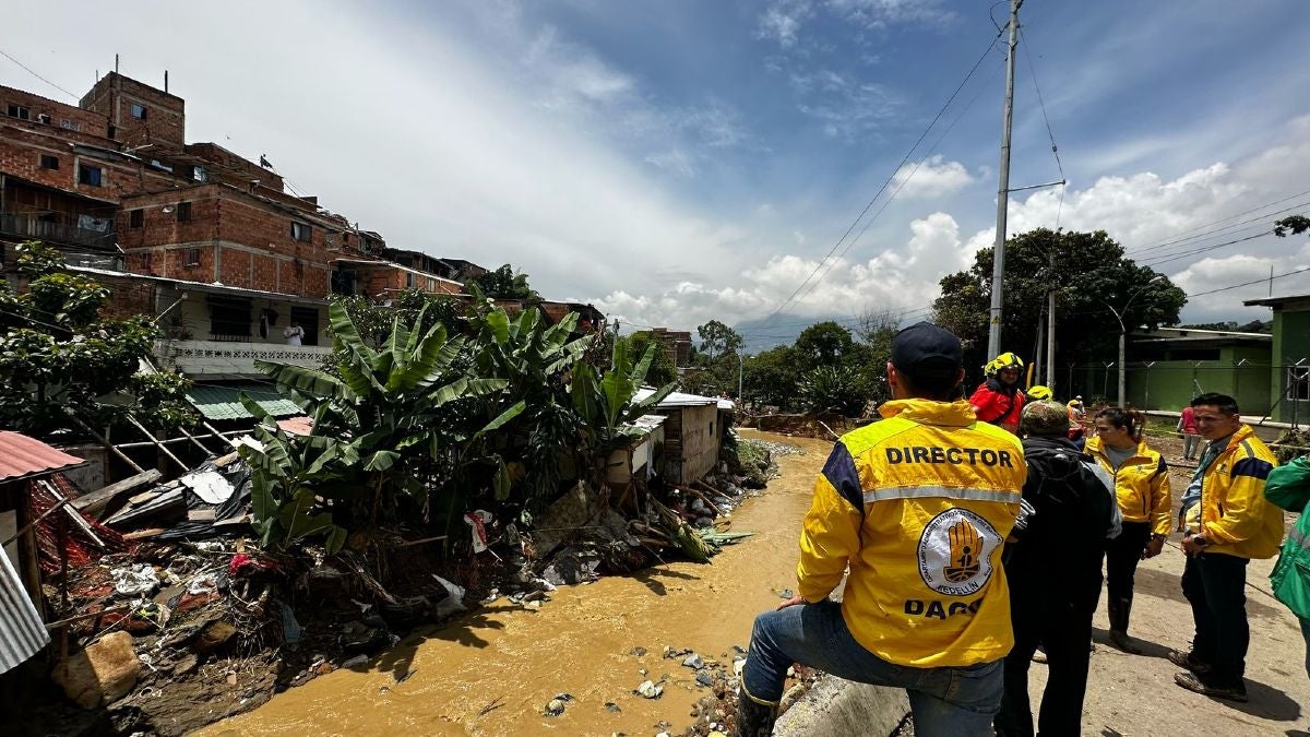 Deslizamiento en el corregimiento de Altavista en Medellín