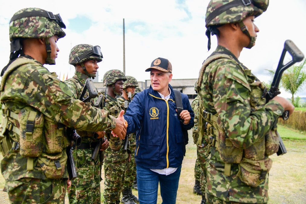 gobernador de Antioquia en reunión de seguridad en Anorí, Antioquia