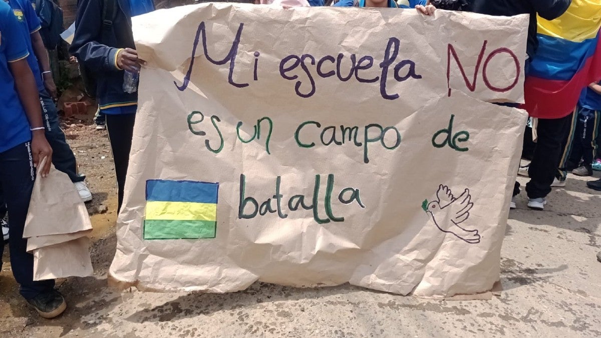 Manifestación comunidad de Bello Oriente, Comuna 3