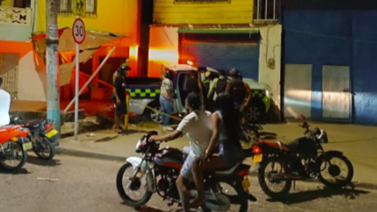 Imágenes difundidas en redes sociales del ataque