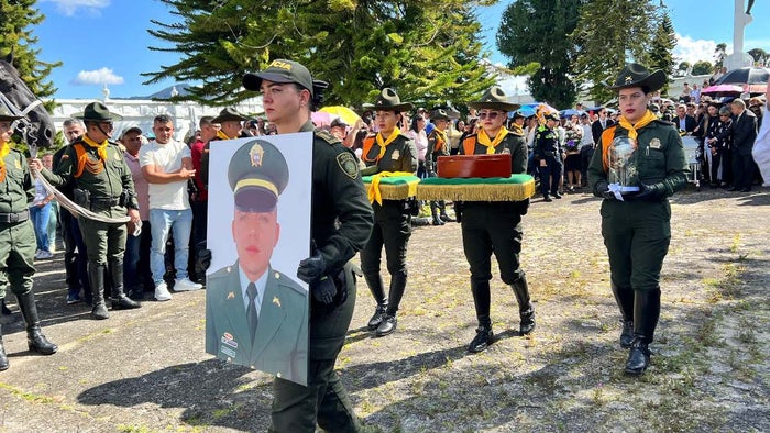 Sepelio del Subintendente Nelson Humberto Cárdenas Carmona