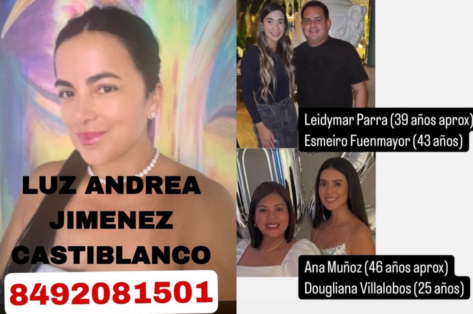 Colombianos desaparecidos en Santo Domingo.