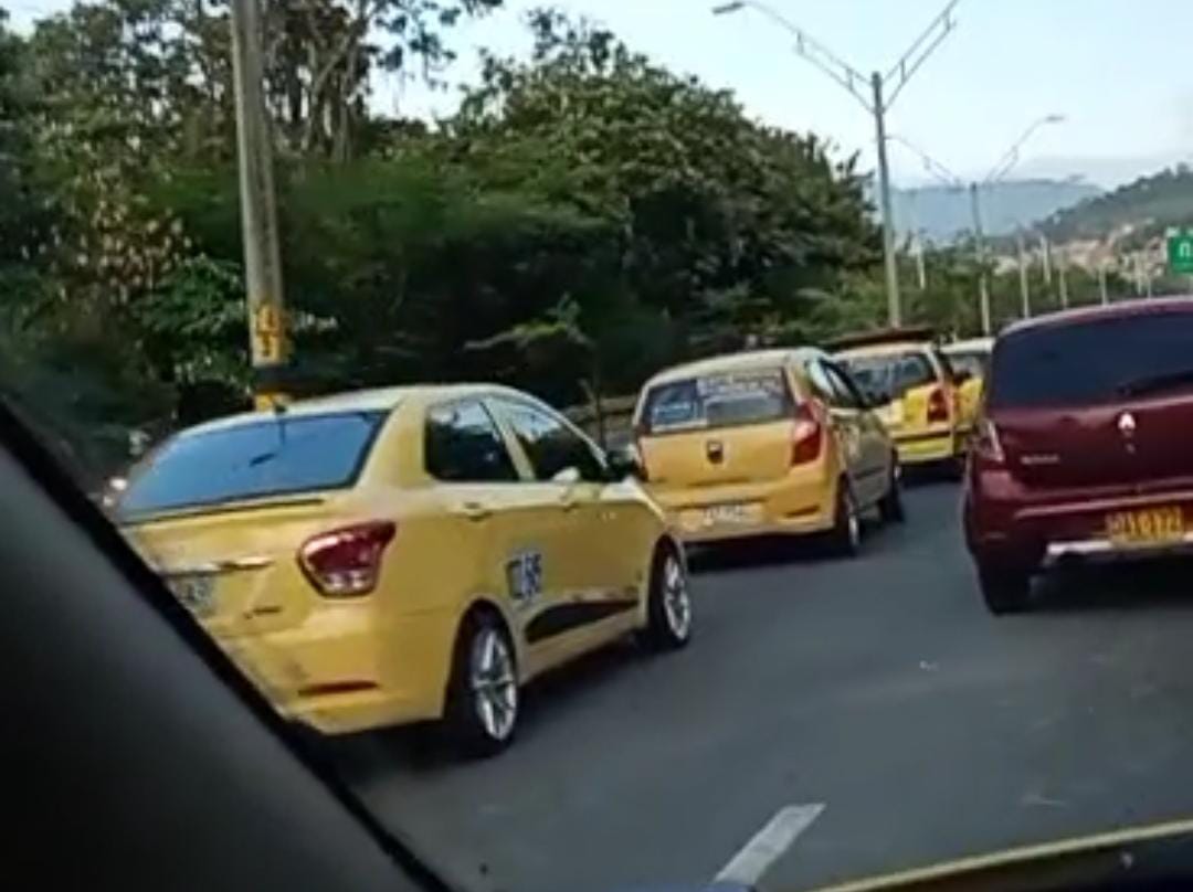Paro de taxistas en Medellín