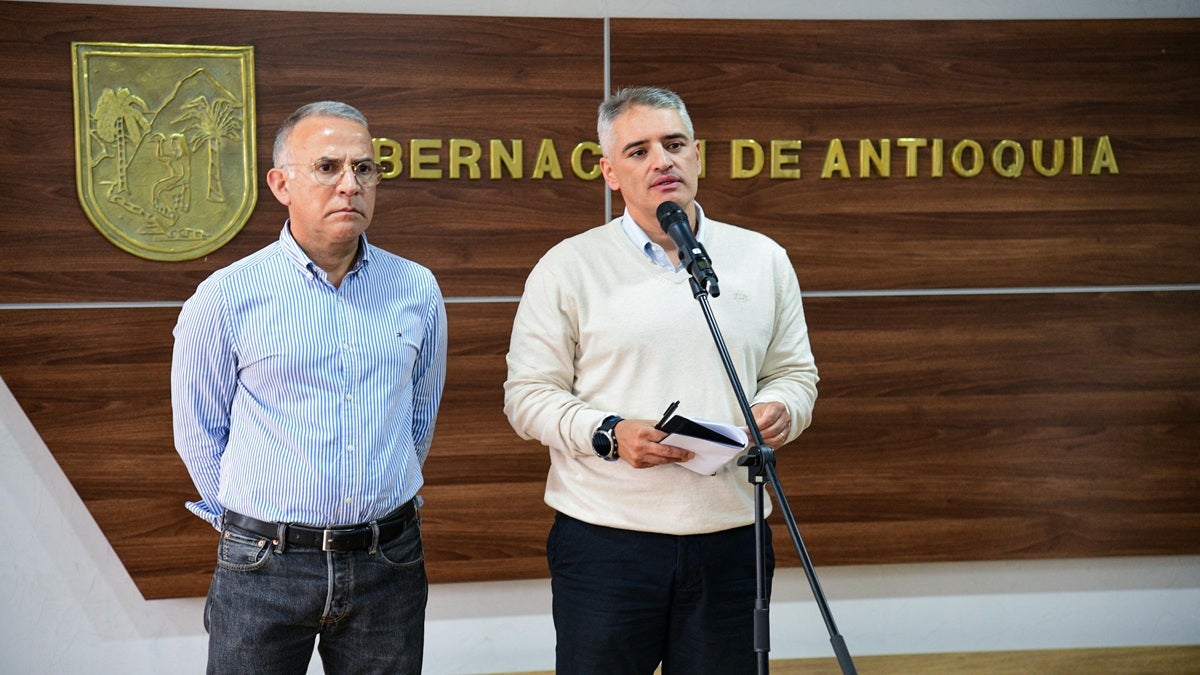 “Ojalá que no tengamos que esperar un mes de más crecimiento del poder criminal”: gobernador de Antioquia