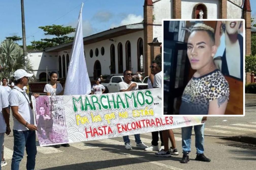 Tarazá marchó exigiendo justicia por líder LGBTI desaparecido hace 12 días: El joven había sido víctima de un ataque homofóbico