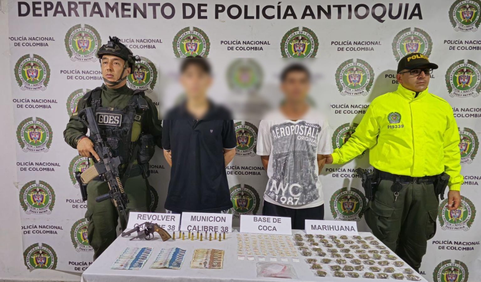 Capturas por incautación de drogas
