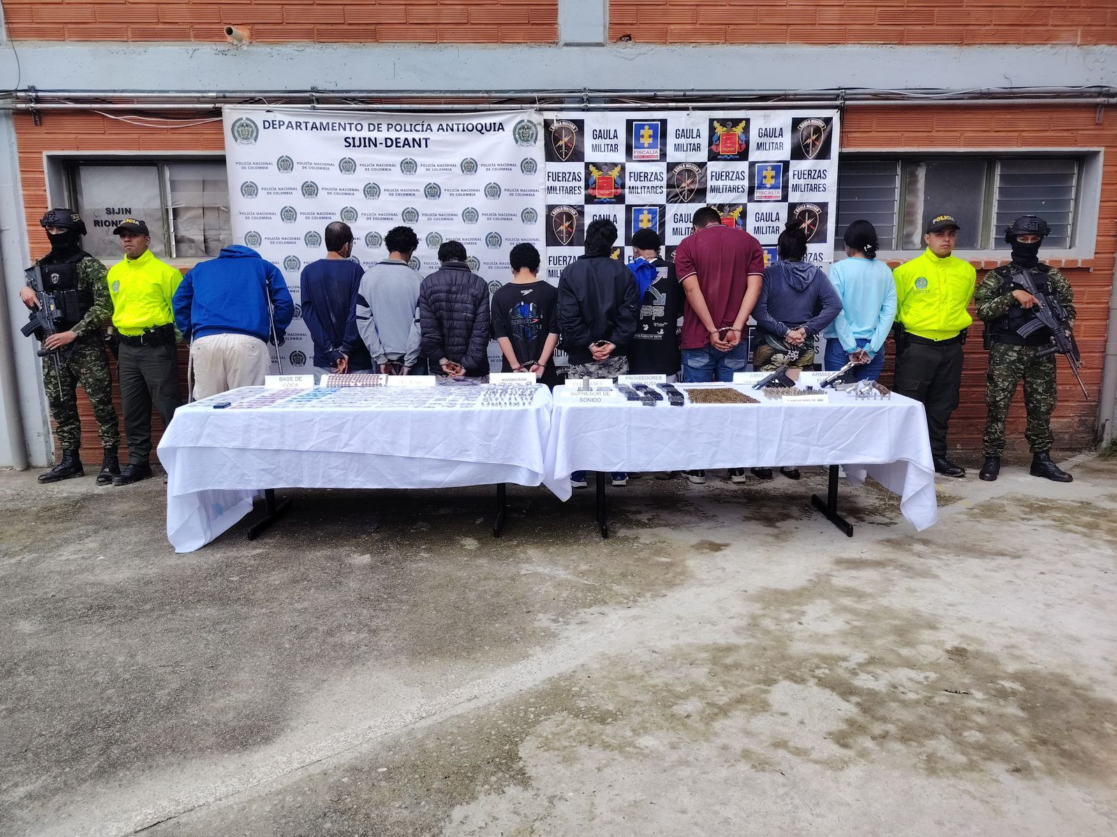 Capturan a diez integrantes del grupo criminal " EL Mesa" en el Oriente antioqueño