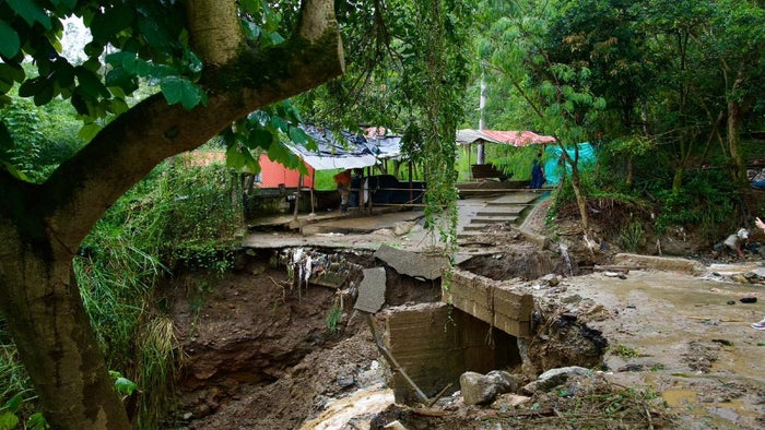 Caída de puente en Enciso, en Medellín