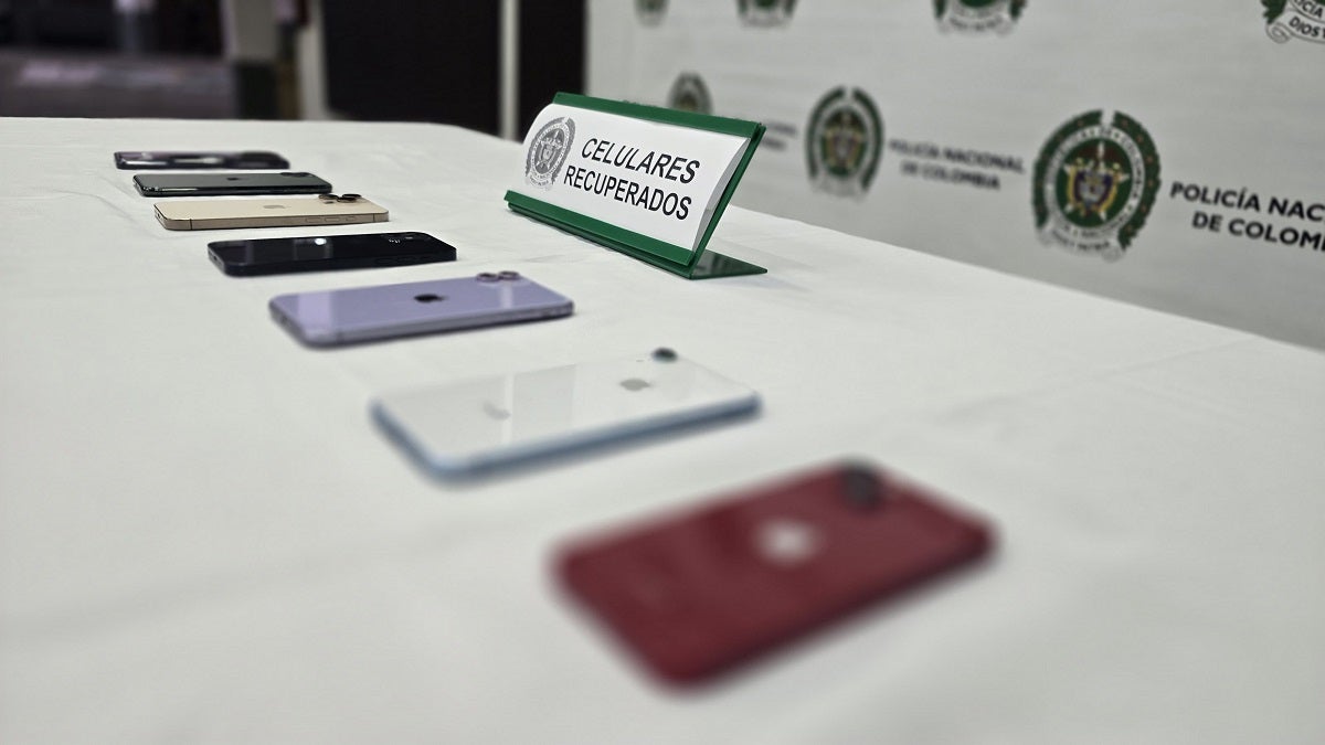 Celulares robados en Medellín