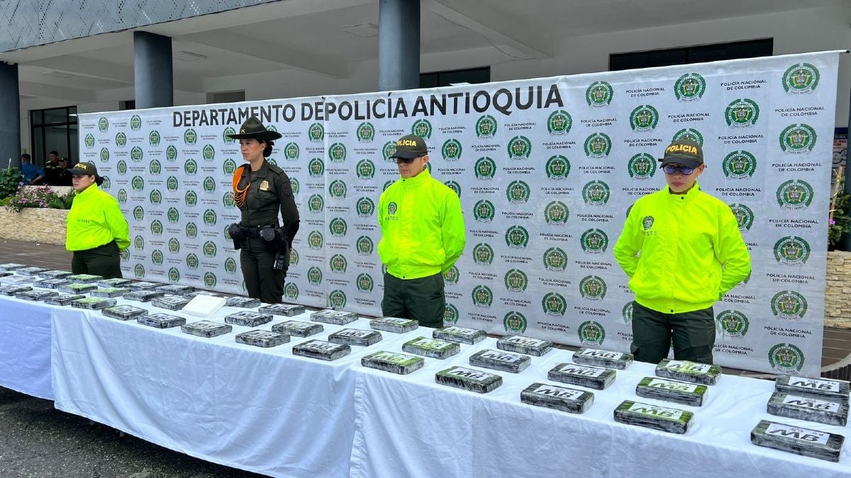 Incauta más de 50 kilos de clorhidrato de cocaína en Santuario, Antioquia