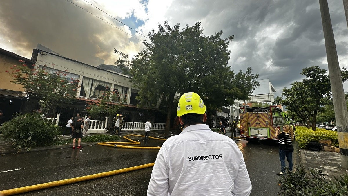 Incendio estructural en Medellín