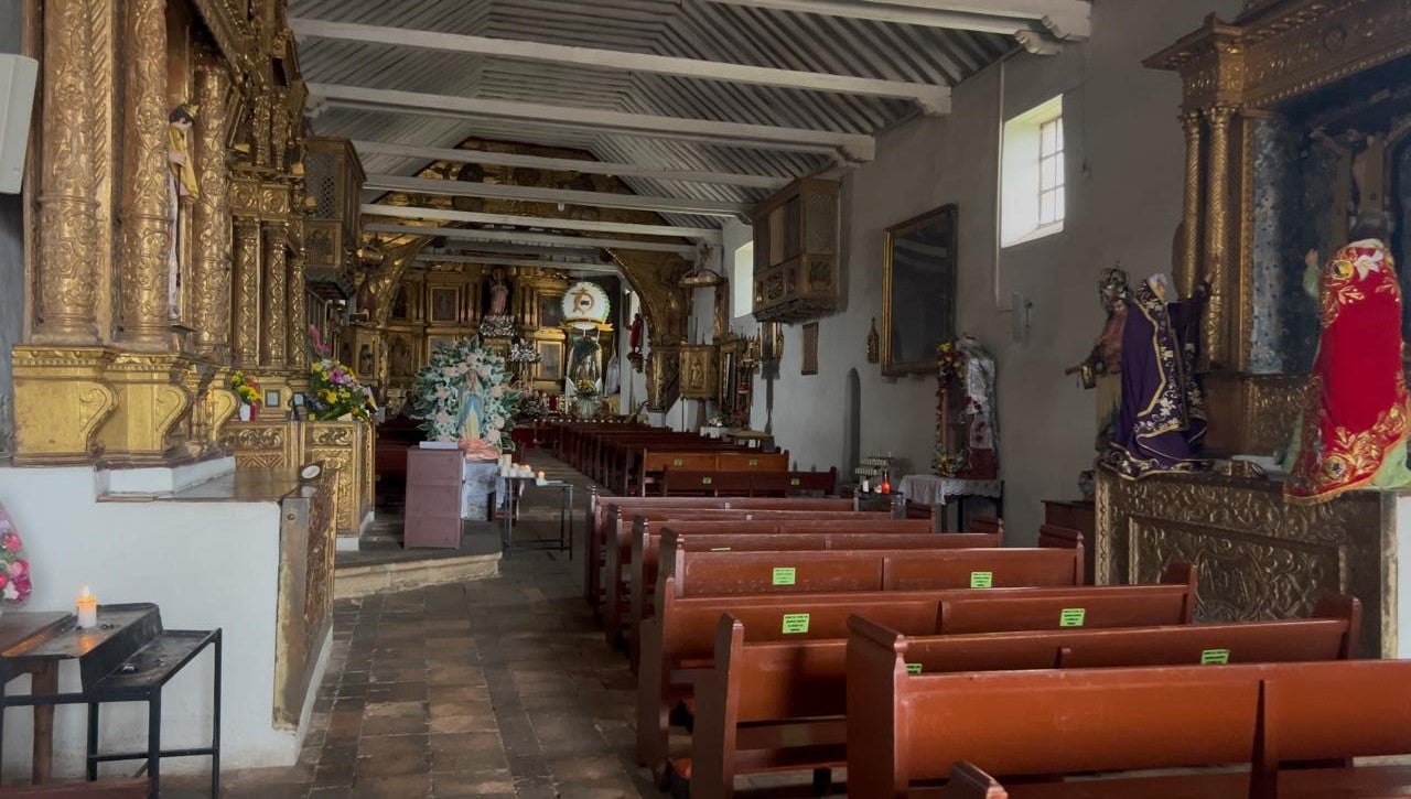 Interior de la Iglesia de Tópaga