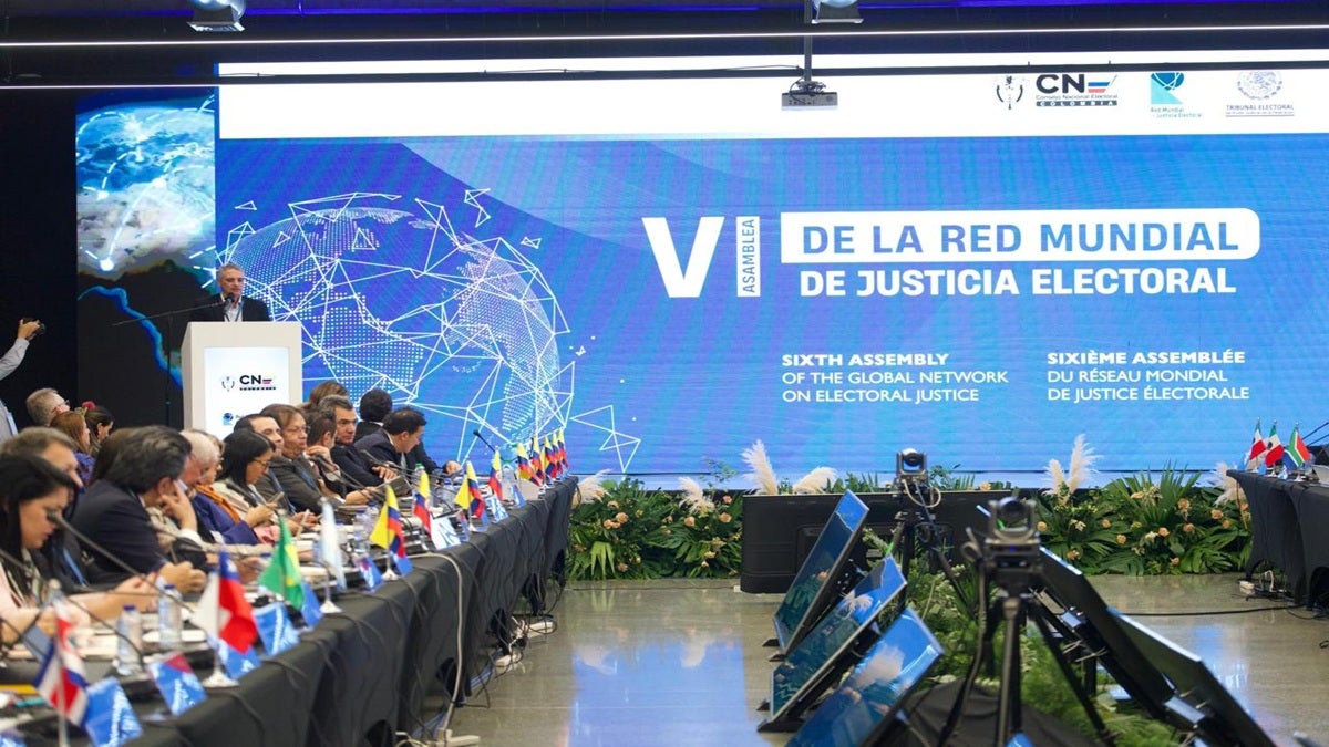 Comenzó en Medellín la VI Asamblea de la Red Mundial de Justicia Electoral, donde representantes de diferentes países buscarán fortalecer la democracia