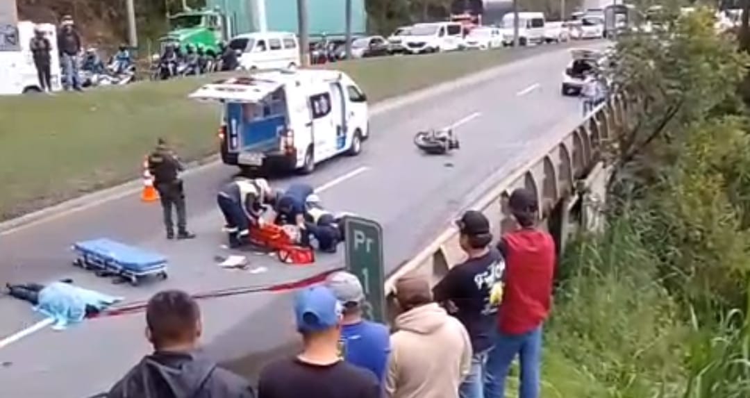 Accidente de la vía Medellín Bogotá
