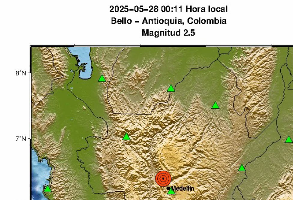 Temblor en Medellín