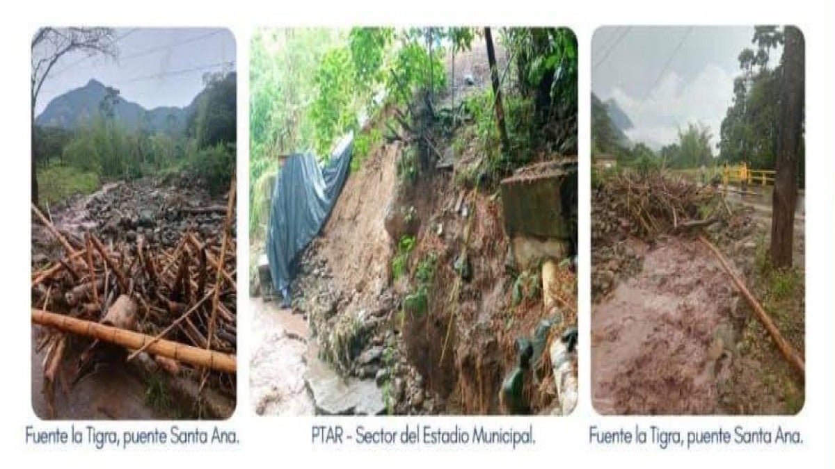 Afectaciones por lluvias en Venecia, Antioquia