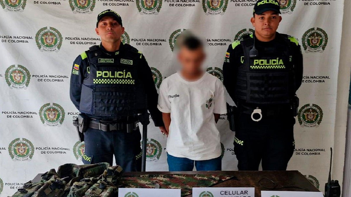 Captura de alias 'Diadema' en Medellín
