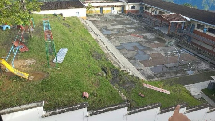 Afectado colegio en Ituango, Antioquia por vendaval