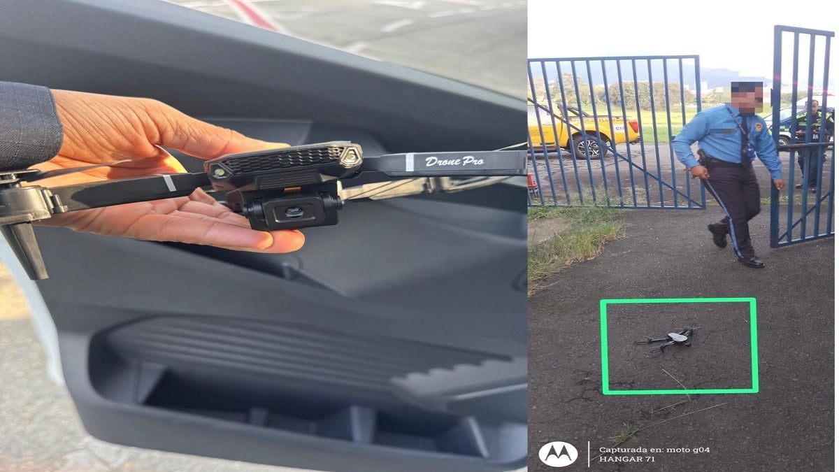 Gobernador de Antioquia denunció la presencia un dron con cámara en el hangar de la entidad.