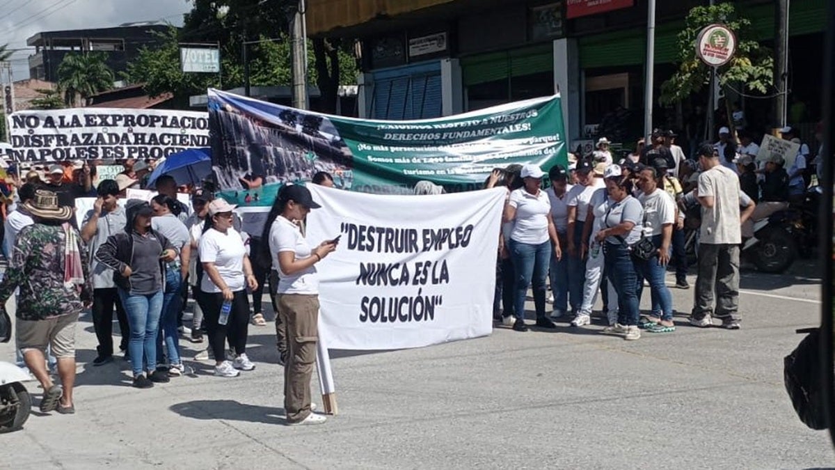 2,2 hectáreas aledañas al Parque Nápoles ya pertenecen a las víctimas del conflicto, por eso desde Puerto Triunfo le dicen al presidente Petro que está hablando desde el desconocimiento y le piden que respete el lugar como atractivo turístico.