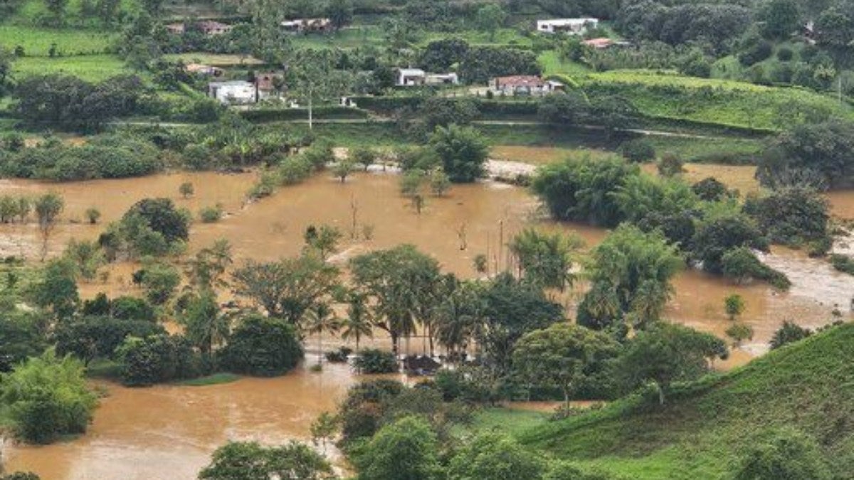 Municipio de Donmatías inundado